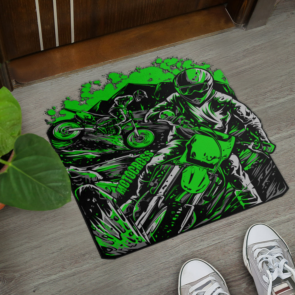 Custom Shaped Motocross Door Mat