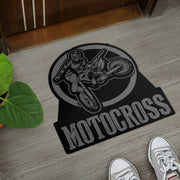Custom Shaped Motocross Door Mat