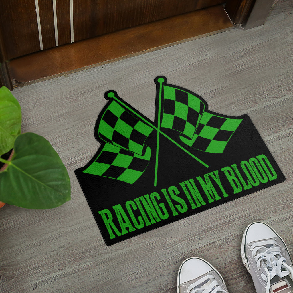 Racing Shaped Door Mats