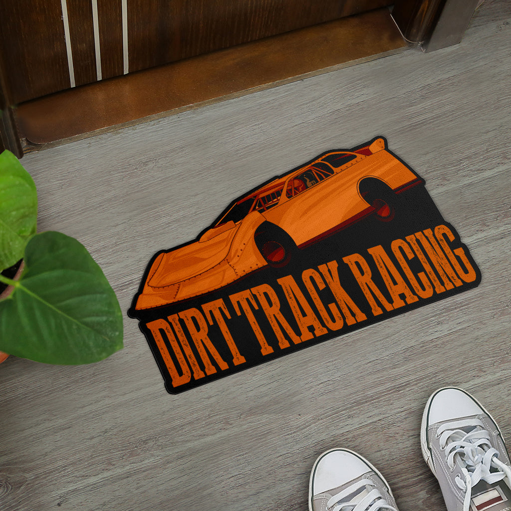 Custom shaped sprint car door mat