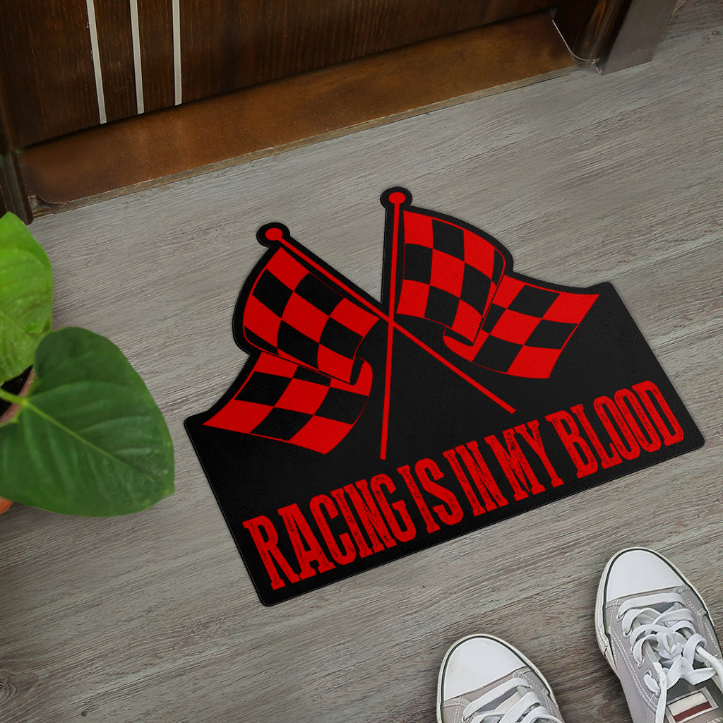 Racing Shaped Door Mats