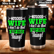 motocross wife tumbler