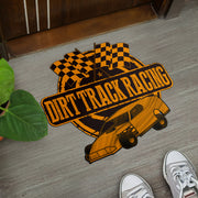 Custom shaped dirt modified door mat