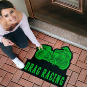 Custom Shaped Hayabusa Bike Door Mat