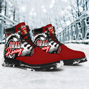 Drag Racing All-Season Boots red