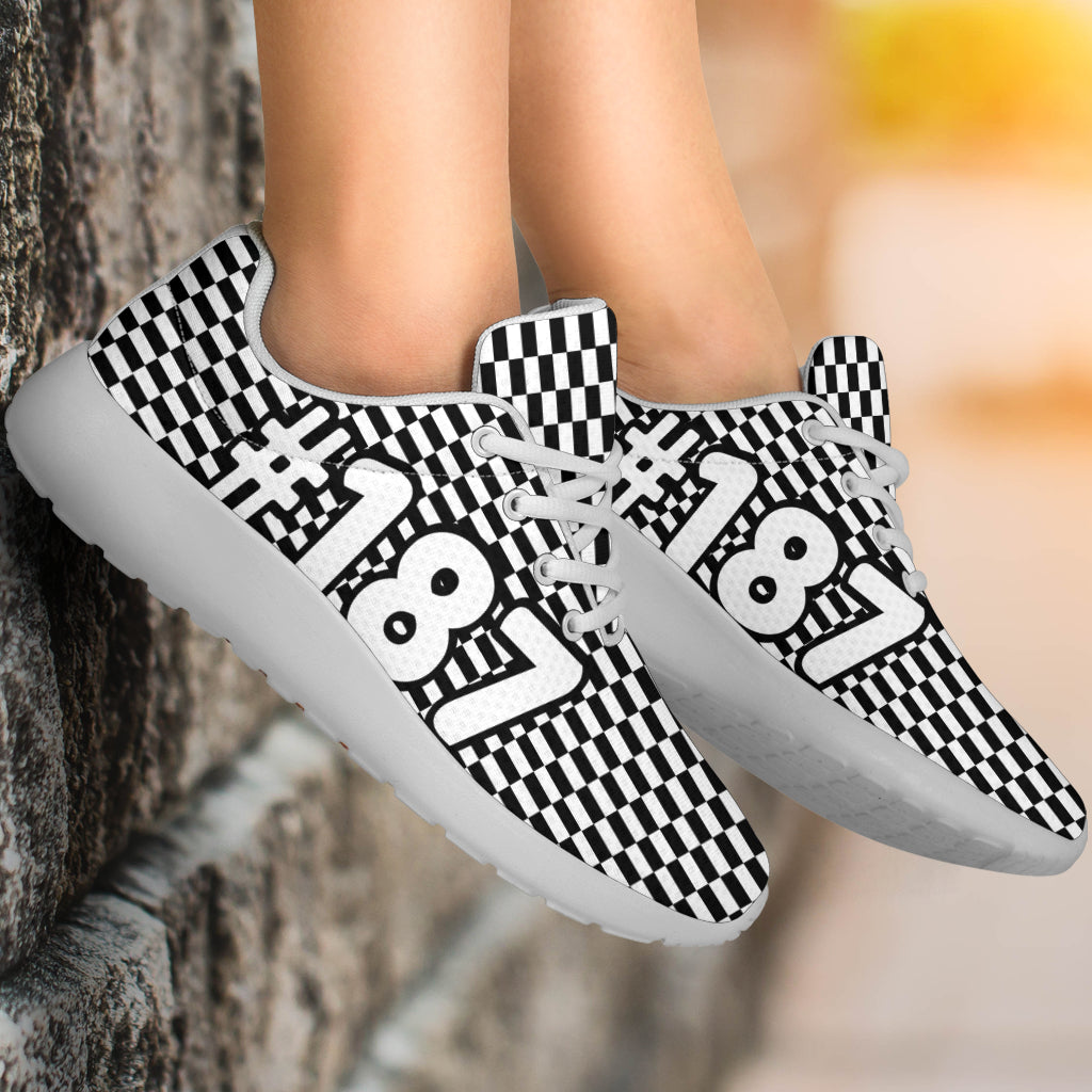 Racing Sneakers Checkered Flag