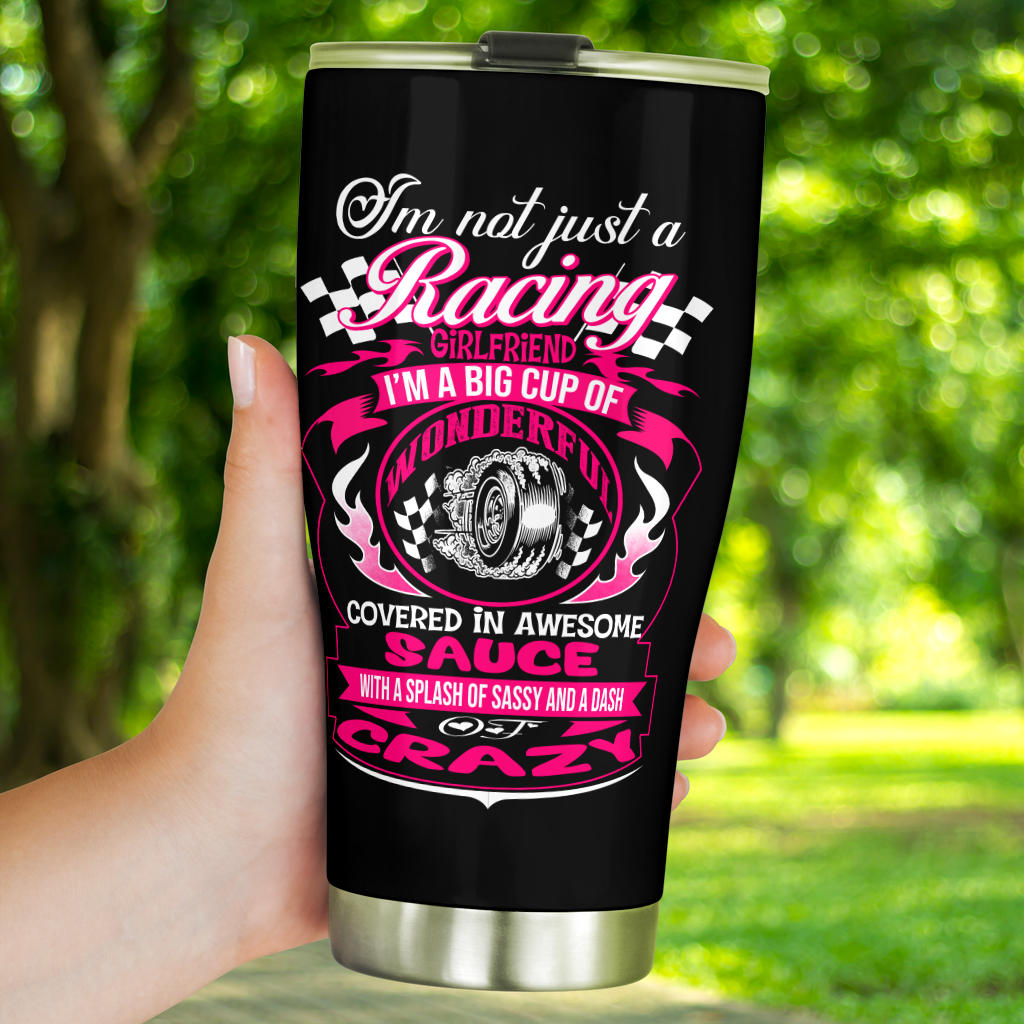 racing girlfriend tumbler