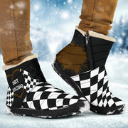 Racing Heart Cozy Winter Boots
