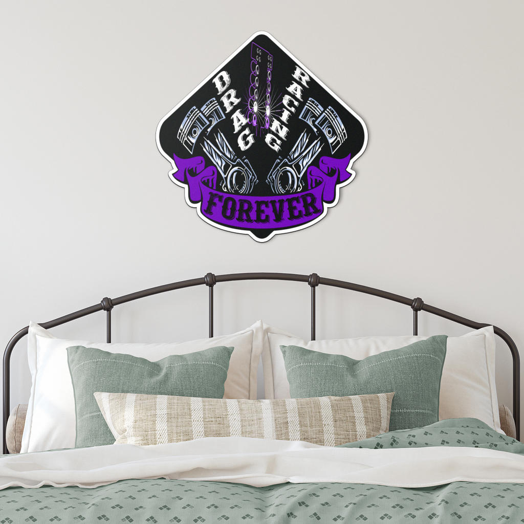 Drag Racing Forever Metal Sign