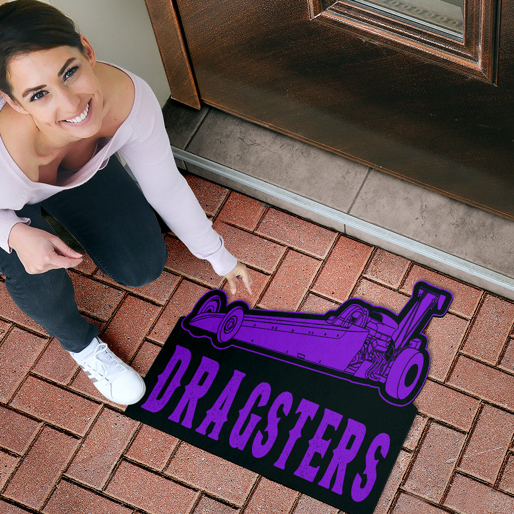 Custom Shaped Dragster Door Mat