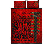 Drag Racer's Prayer Quilt Bed Set