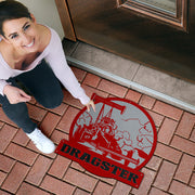 Custom Shaped Dragster Door Mat