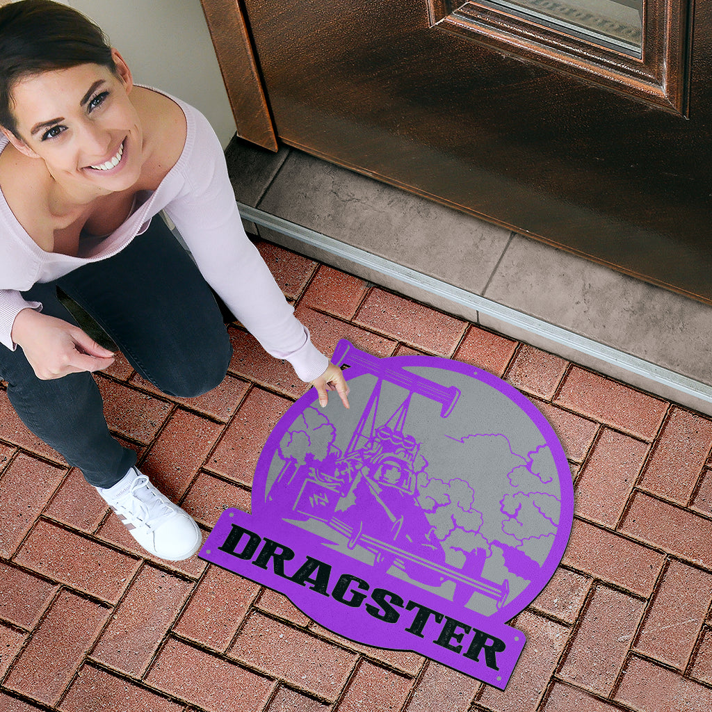 Custom Shaped Dragster Door Mat