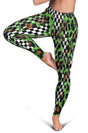 Racing Leopard Checkered Leggings
