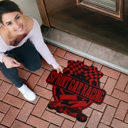 Custom shaped sprint car door mat