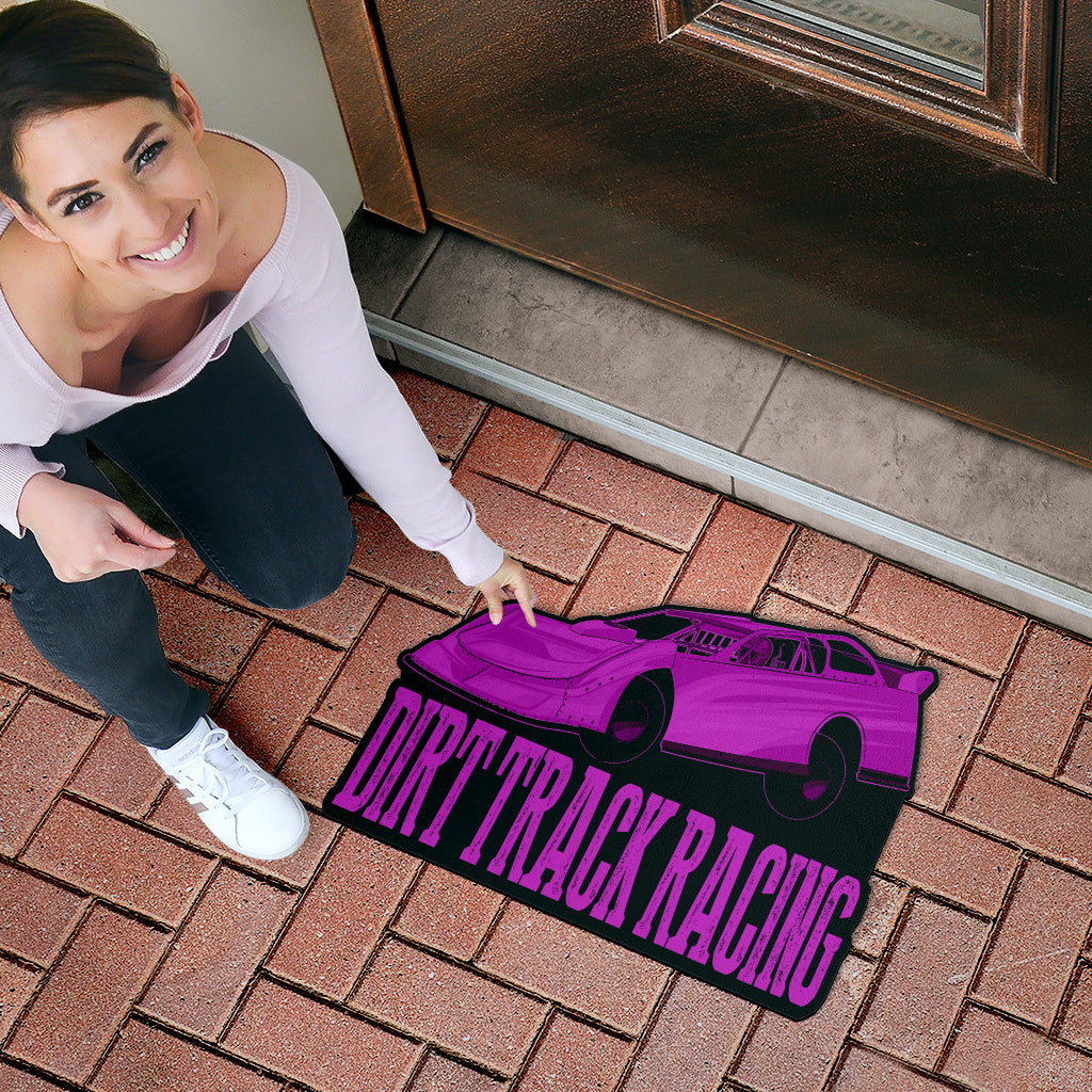 Custom shaped sprint car door mat