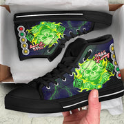 Drag Racing Skull Thunder High Top Shoes