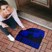 Custom shaped dirt modified door mat