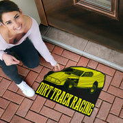 Custom shaped dirt modified door mat