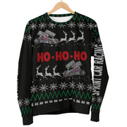 Sprint car racing women's ugly sweater