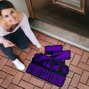 Custom shaped sprint car door mat