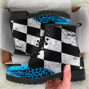 Racing Checkered Boots