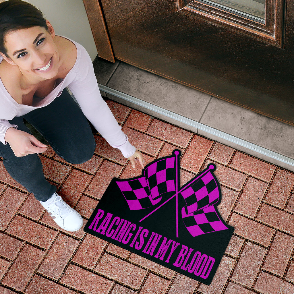 Racing Shaped Door Mats
