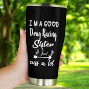 Drag racing tumbler