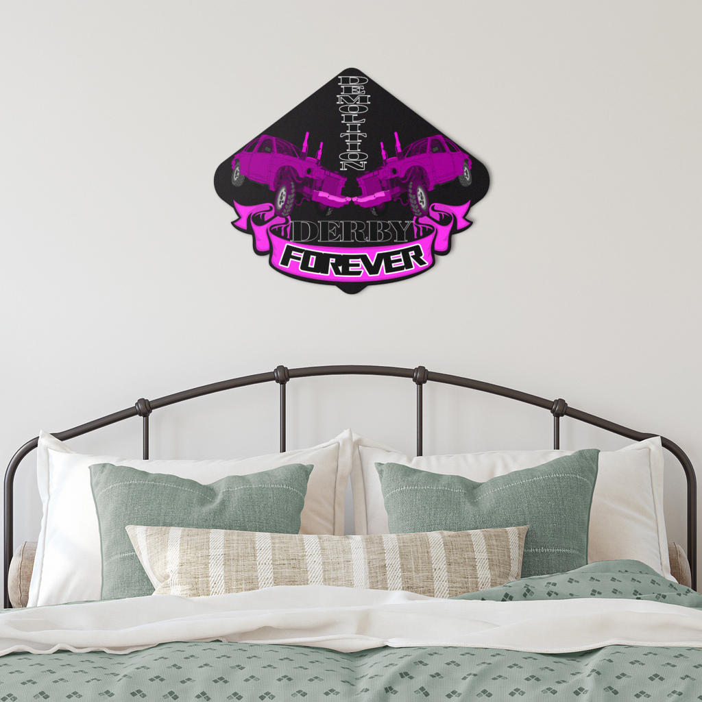 Demolition Derby Metal Sign