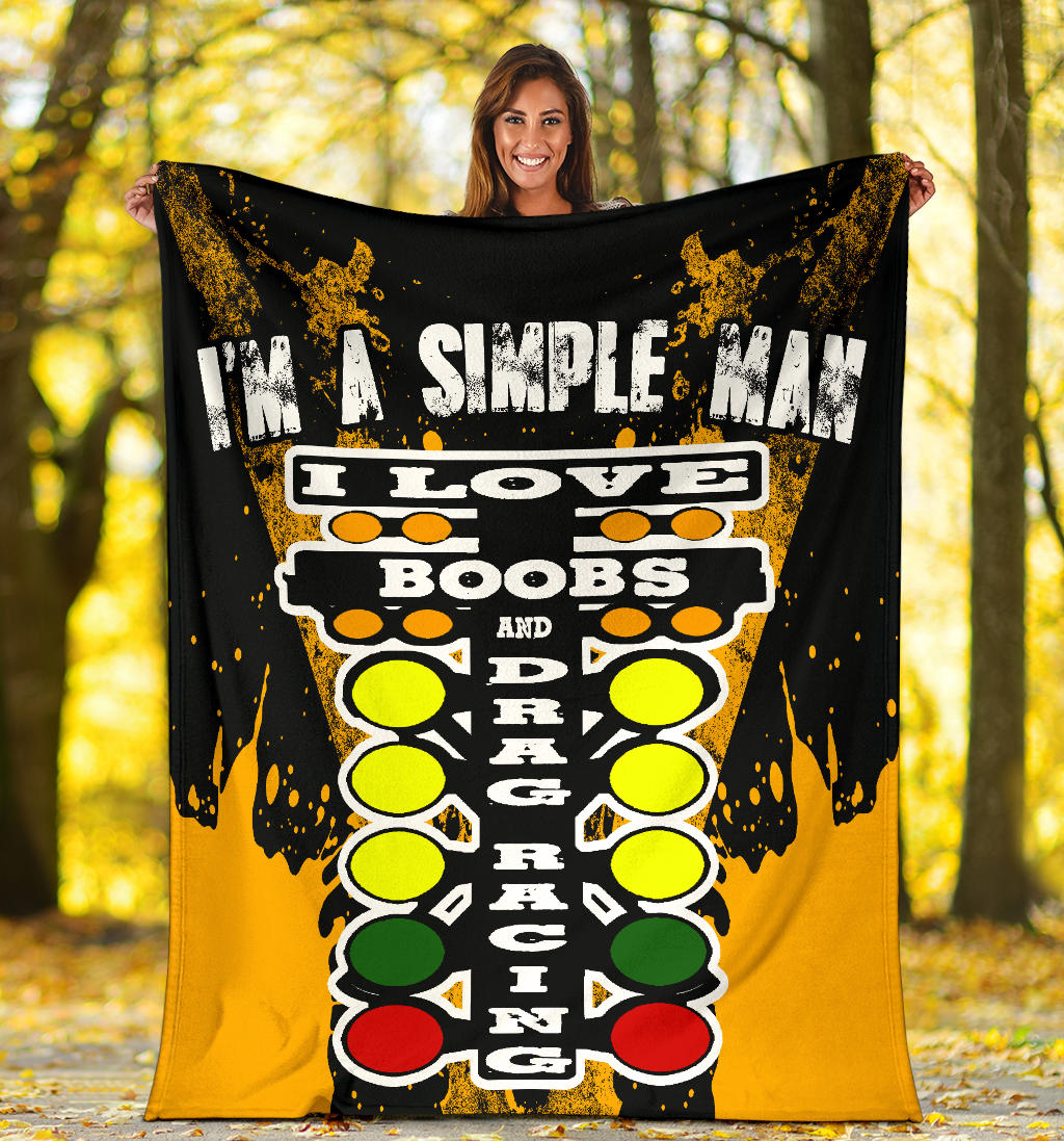 I'm A Simple Man Drag Racing Blanket