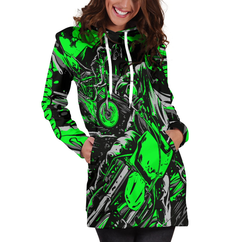 Motocross Hoodie Dress