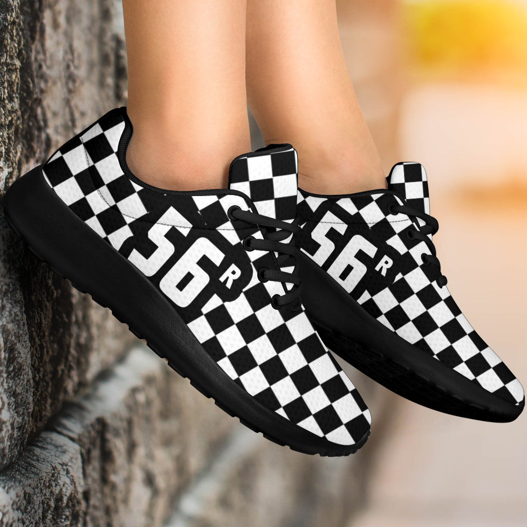 Custom Racing Sneakers Checkered Flag