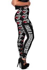 racing checkered Leggings