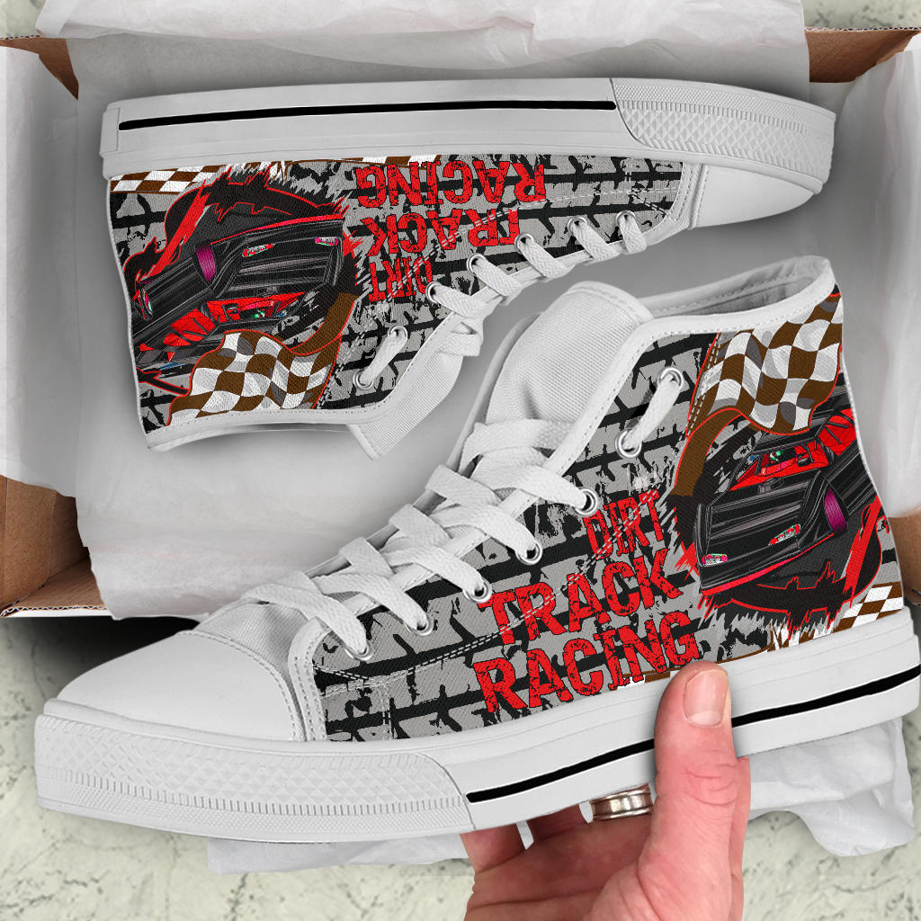 Dirt Track Racing Late Model High Top Shoes