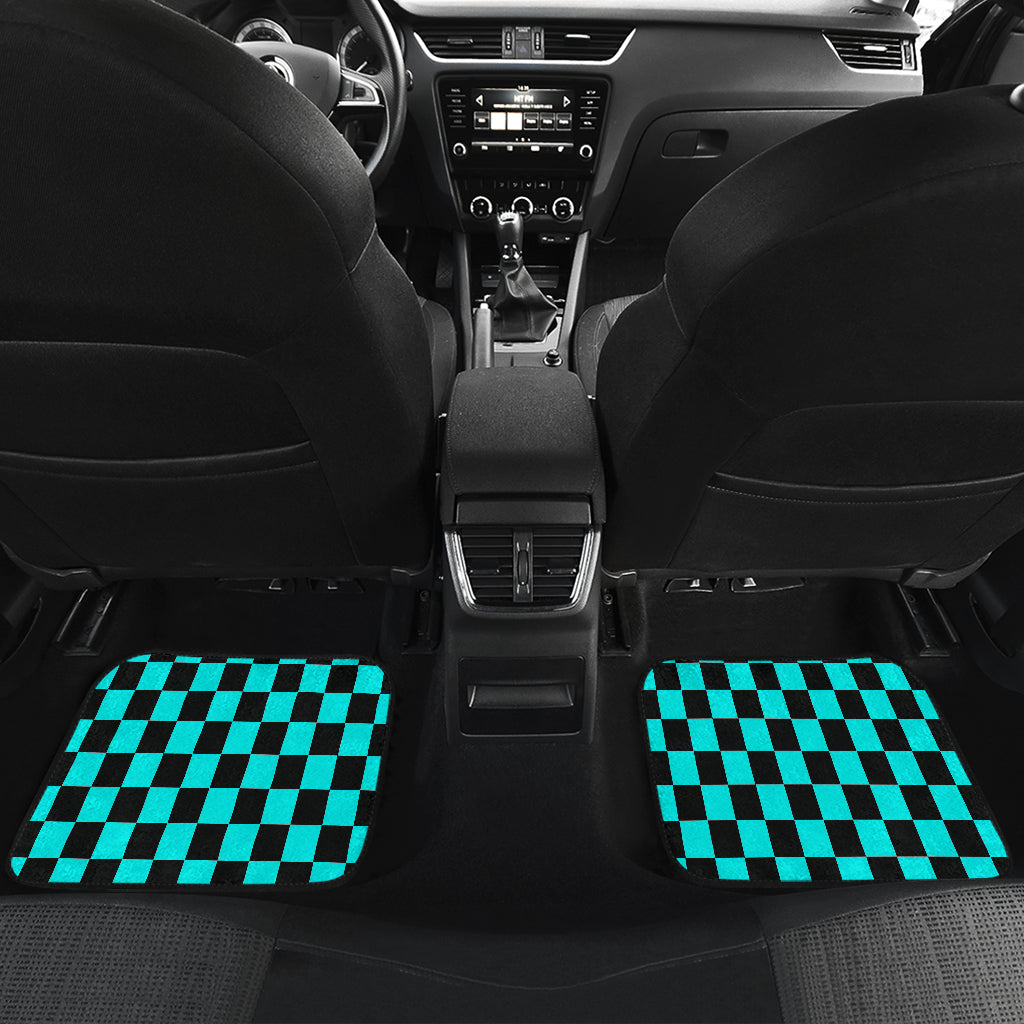 Racing Checkered Flag Car Mats