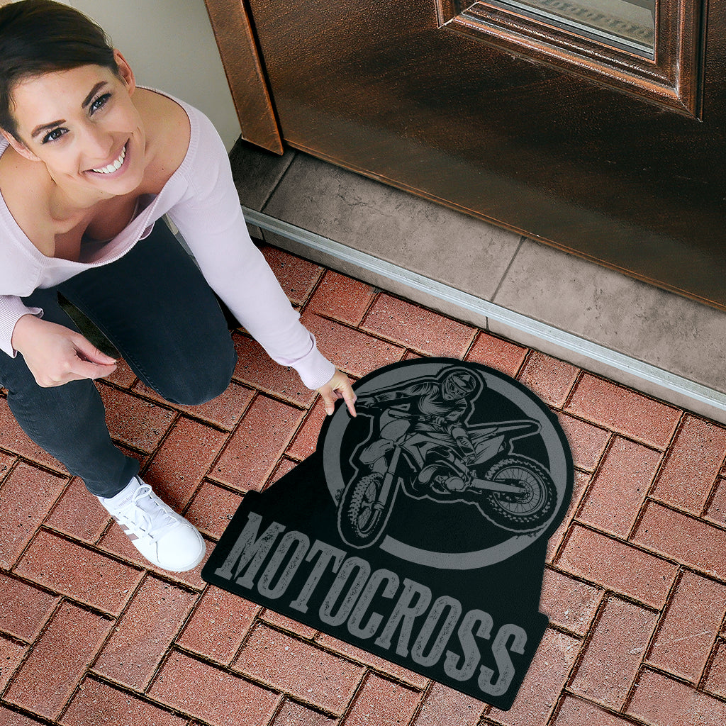 Custom Shaped Motocross Door Mat