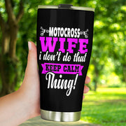 motocross wife tumbler