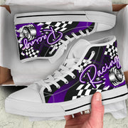 Racing High Top Shoes purple