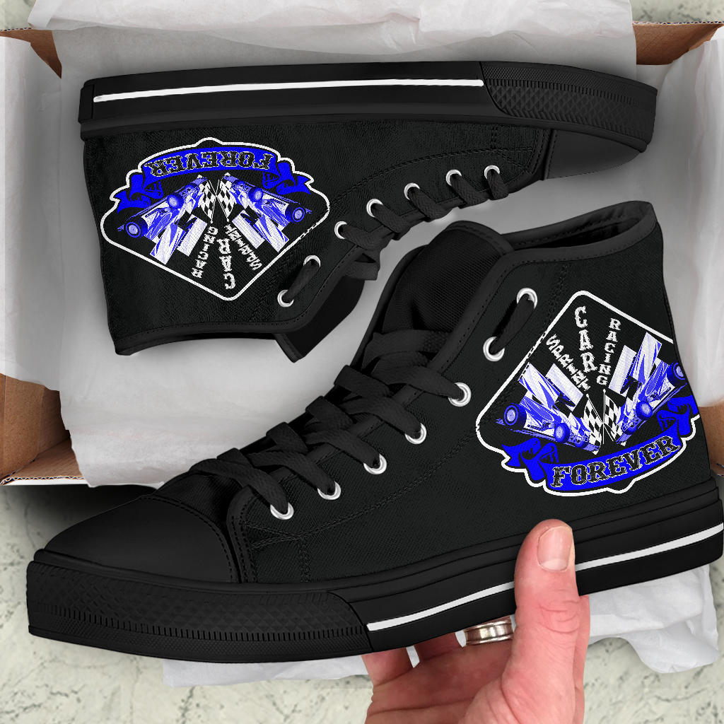 Sprint Car Racing High Top Shoes
