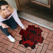 Custom shaped sprint car non-wing door mat