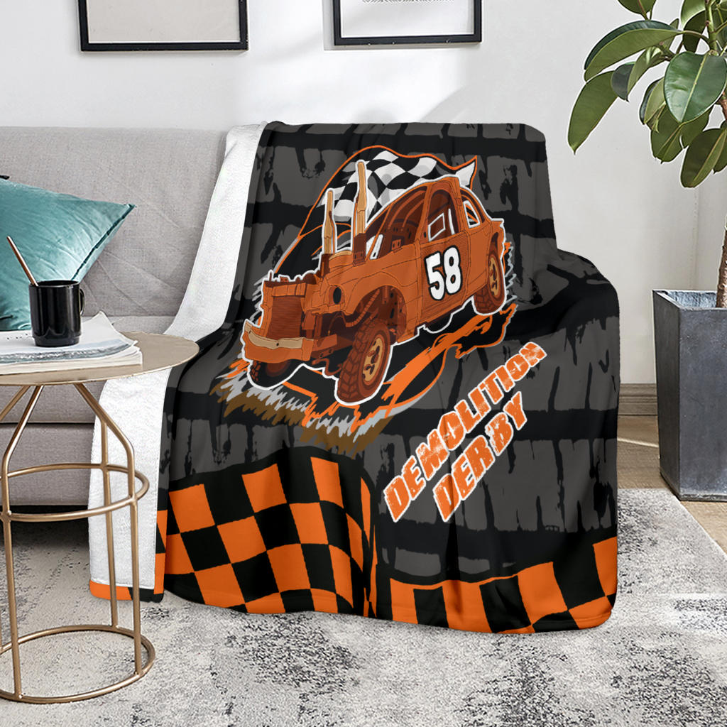 Custom demolition derby blanket