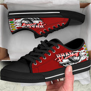 Drag Racing Low Top Shoes red