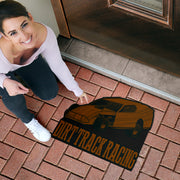 Custom shaped dirt modified door mat