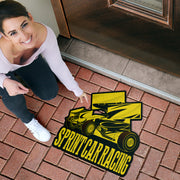 Custom shaped sprint car door mat
