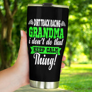 dirt track racing grandma tumbler