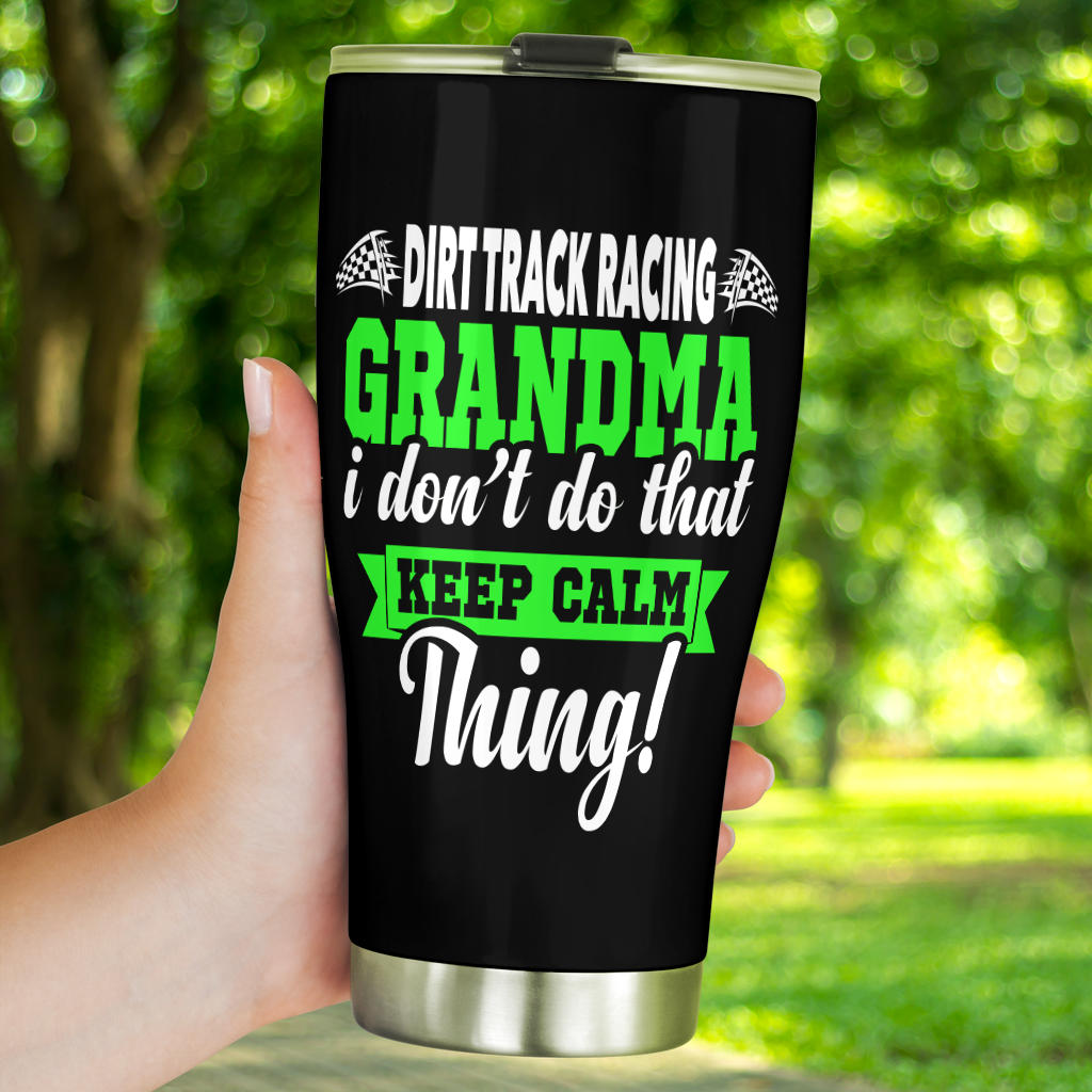 dirt track racing grandma tumbler
