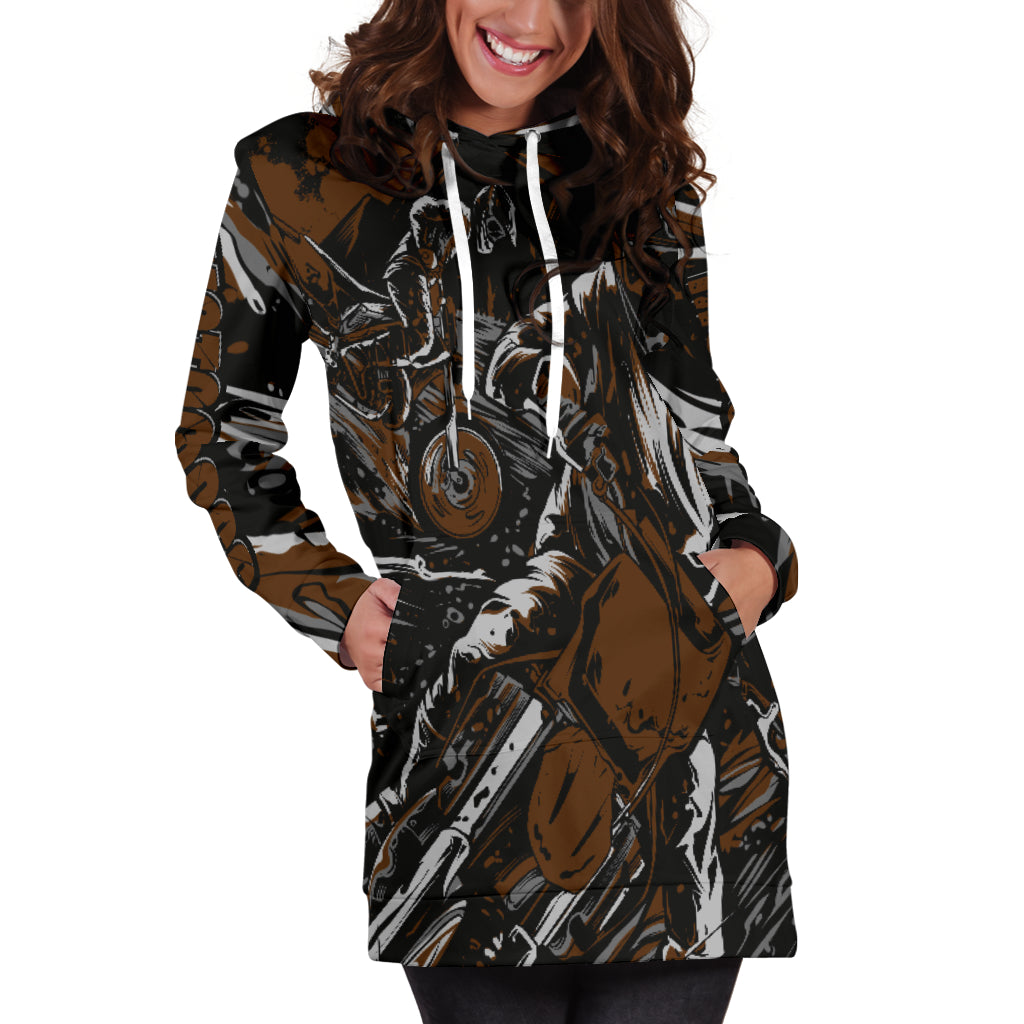 Motocross Hoodie Dress