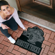 Custom Shaped Monster Trucks Door Mat