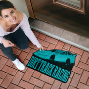 Custom shaped late model door mat