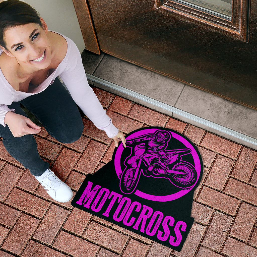 Custom Shaped Motocross Door Mat